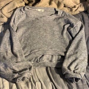 Gray cropped sweater
